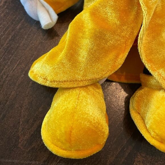 ⭐️Disney Vintage 02 Graduation Mickey Mouse Yellow Bean Bag Plush Doll Cap Gown - Picture 3 of 9